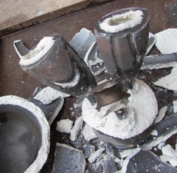34 tap spue with hammer to remove shell