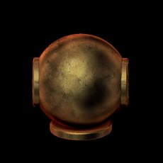 Ball Connector, Plain 10x4 mm Thru LP (Each)